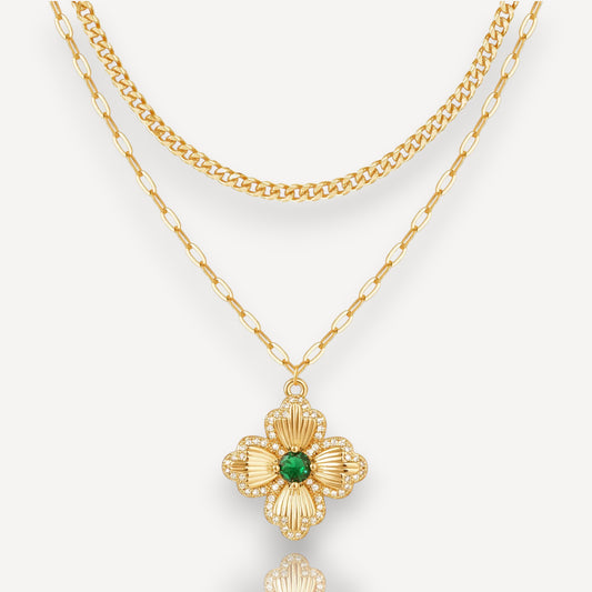 Emerald Fleuré Pendant