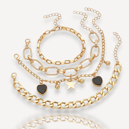Stellar Gold Bracelet Set